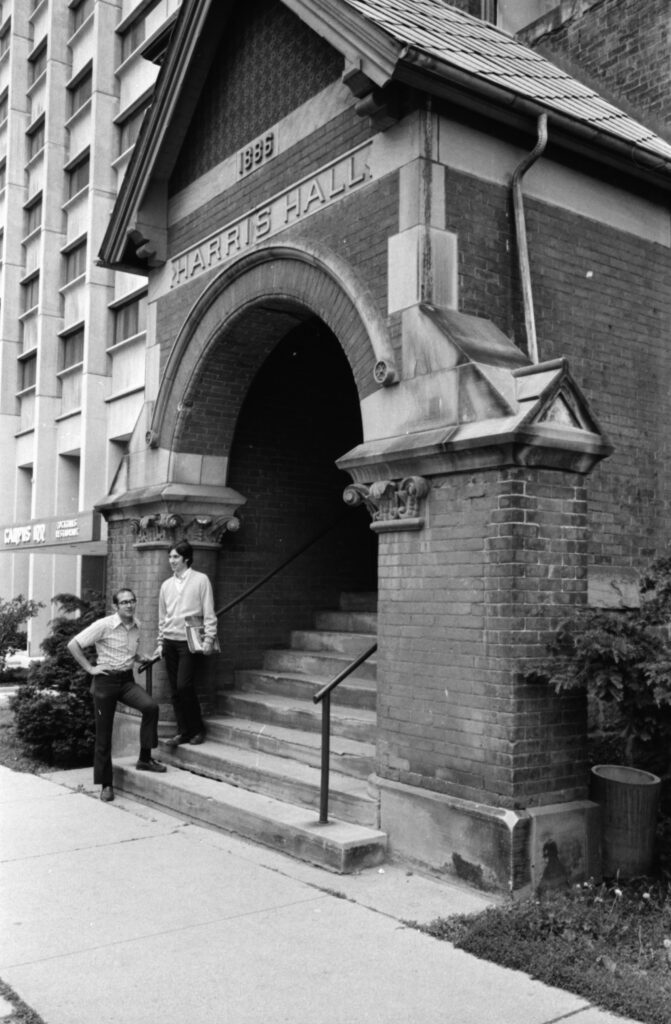 Steve Clark and Ralph Martin at Harris Hall in Ann Arbor, Michigan